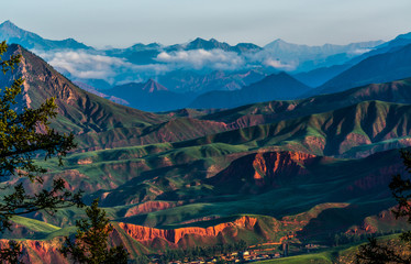 Qinghai Province Zhuoer Mountain Natural Scenic Area in China