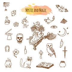 Magic stuff in doodle style