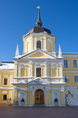 The Holy Trinity-Sergius Lavra in Sergiev Posad, Moscow region, Russia. Treasury corps of fraternal...