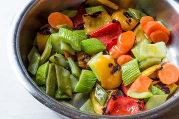 Stir fried Vegetables in Pan.