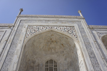 Obraz premium Northern India, Agra, a part of the Taj Mahal, Monumental Tomb