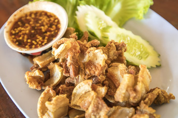 Fried pork