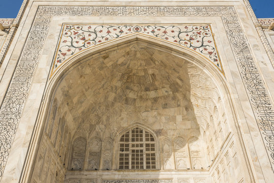 Pietra dura jali inlay, Taj Mahal, Agra, Uttar Pradesh
