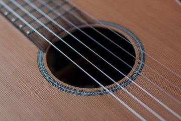 Obraz premium klassiche gitarre schallloch