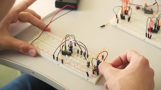working with electronic constructor