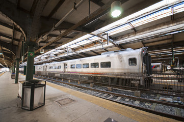 Lackawanna railroad building in Hoboken, New Jersey, Usa