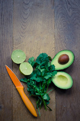 Making Fresh Guacamole With Avocado Lime and Coriander
