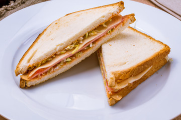 ham and cheese sandwich