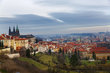 Naklejka na ściany i meble View of Prague old town