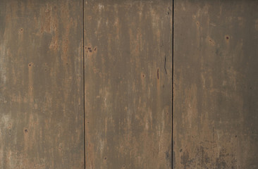 Obraz premium Old metal wall. metal profile. gray metal. Brown metal.