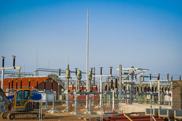 Netzausbau - Bau eines Umspannwerkes für Stromversorgung