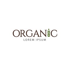Organic Logo Vector Template Design