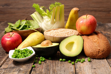 fruit, vegetable and cereals