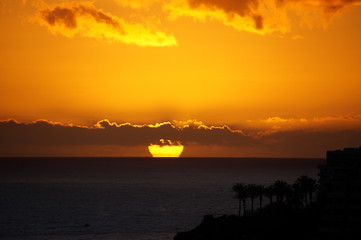 Madeira Funchal Zentrum Sonnenuntergang 1
