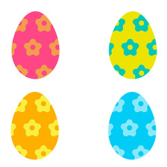 Easter eggs of different colors