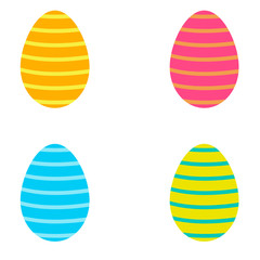 Easter eggs of different colors