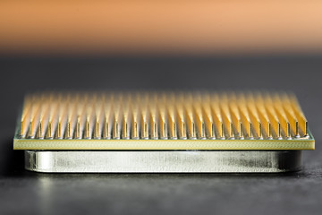 computer cpu pins closeup abstract background