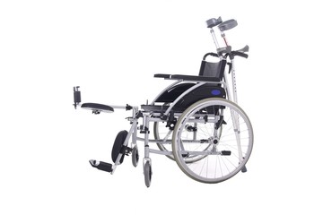 Wheelchair and crutches