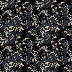 Seamless navy and white fashion vector pattern with imitation of texture of unusual urban camouflage. Can be used as camo print for clothes or wrapping paper or as backdrop and wallpaper