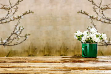 desk of spring time 