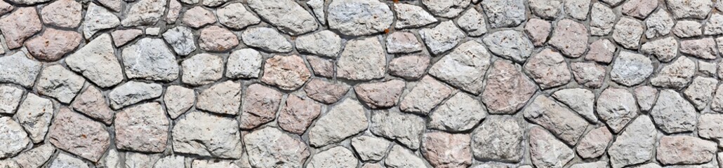 Schöne rustikale Quadersteinmauer