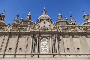 Fototapeta na wymiar Basilica El Pilar, baroque style, Zaragoza. Spain.