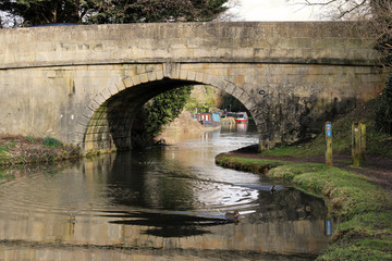 Fototapeta na wymiar Kennet and Avon Canal in England