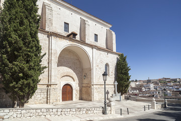 Fototapeta premium Church, Iglesia nuestra senora asuncion in the village of Chinchon, province Madrid, Spain.
