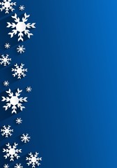 Creative Abstract Snowflakes Background vector illustration