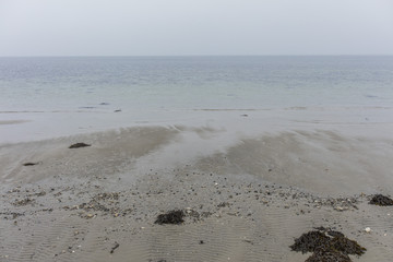 winter cold and depressive beach
