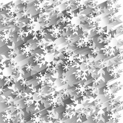 Creative Abstract Snowflakes Background vector illustration