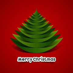 Merry Christmas celebration greeting card design vector illustration