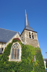 Fototapeta na wymiar Saint Hippolyte et Saint Laurent catholic church in France