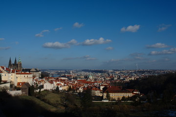 Prague panorama. Czech. Cityscape. 