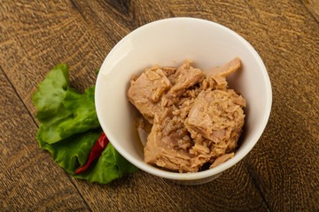 Canned tuna fish