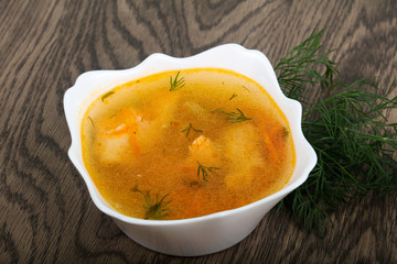 Salmon soup