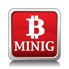 Obraz premium bitcoin minig icon