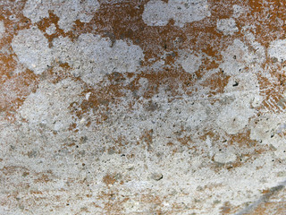 Rusty metal surface with the white color