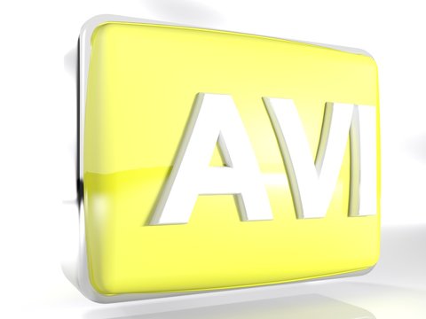 Icon for AVI files - 3D rendering