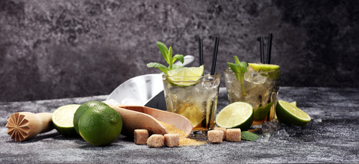 Lemon Fruit Lime Caipirinha of Brazil