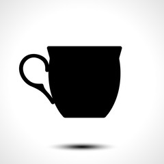 Cup icon isolate on white background. Vector illustration. 