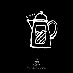 카페 포스터 / 손으로 그린 커피 그림