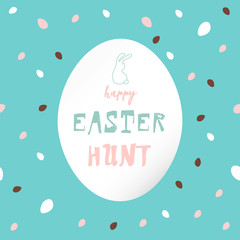 Creative unusual unique artistic hand drawn header Easter eggs pattern trendy background for advertising, social media, web design, etc. Vector Illustration