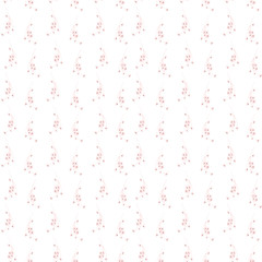 Soft Floral Seamless Pattern with hand drawn doodle small-scale flowers. Delicate romantic background for wallpaper, textile, wrapping paper, invitation cards, nursery, apparel. Vector