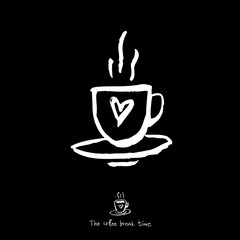 카페 포스터 / 손으로 그린 커피 그림