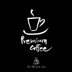 카페 포스터 / 손으로 그린 커피 그림