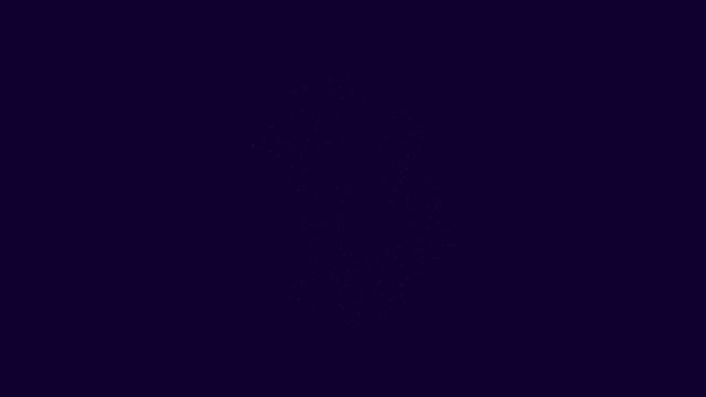 Bitcoin Cash cryptocurrency mining process 3D animation isolated on blue background with alpha channel.