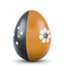 The flag of Northern Territory on a very realistic rendered egg.(series)
