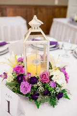 Candle Lantern Wedding Reception Centerpieces