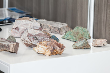 precious stones extracted from excavation a mine